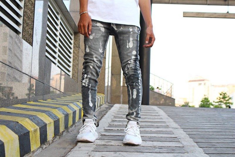 Quần jeans Pacsun xám đen Wash