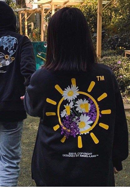 Áo sweater bông hoa angelland