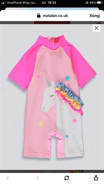 Bộ bơi ngựa pony hồng Matalan