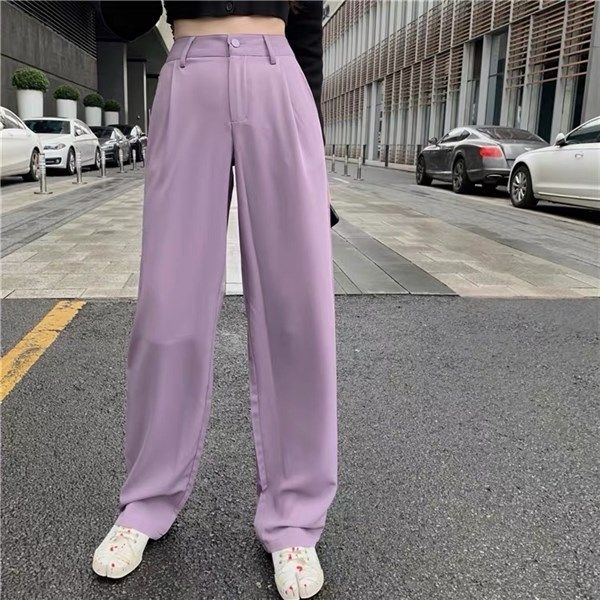 Quần suông Tím QC