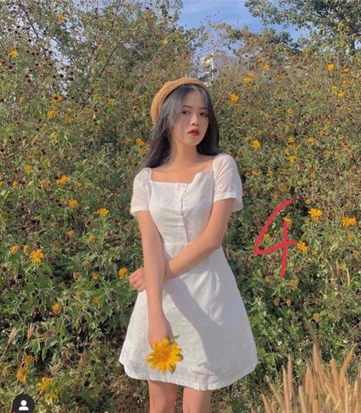 Đầm hoa cúc daisy