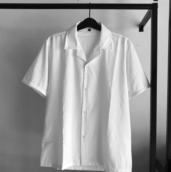 Áo sơ mi tay ngắn Trắng unisex