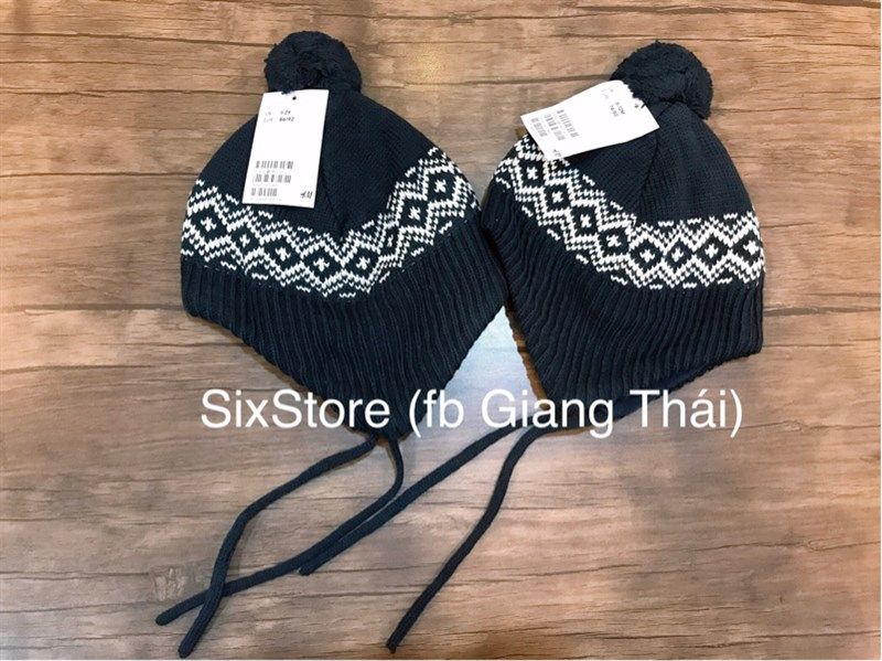Mũ len Hm cục bông