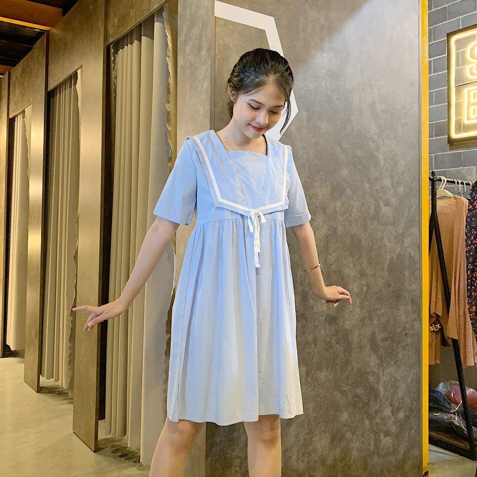 Đầm babydoll thuỷ thủ