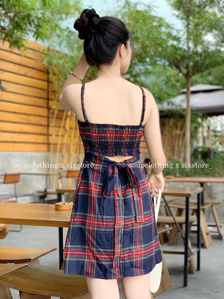 Đầm dây caro