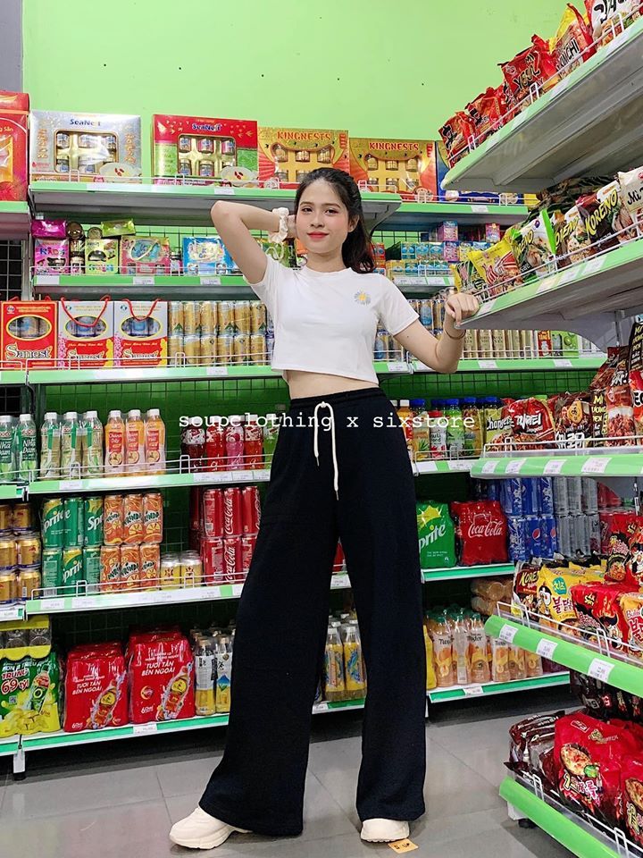 Quần culottes vải