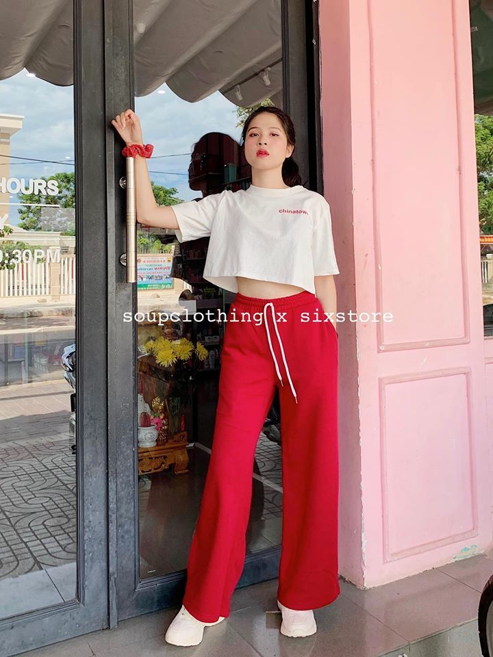 Quần culottes vải