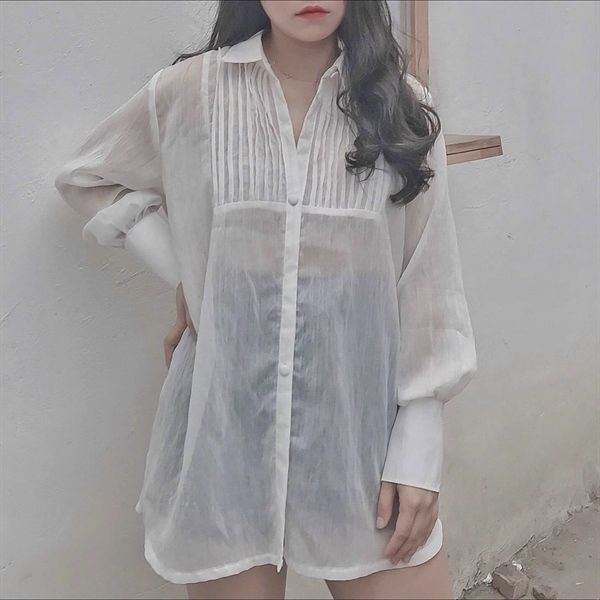 Set áo sơmi xếp li tơ