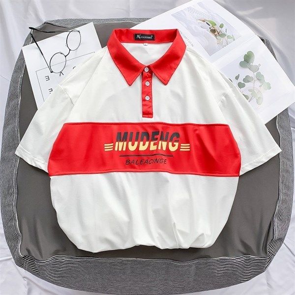 Áo thun polo MUDENG phối màu
