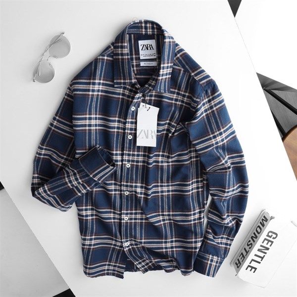 Áo sơ mi Zara caro Ss21