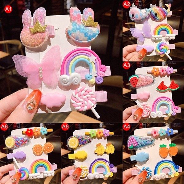 Set 6 kẹp bé gái