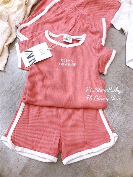 Bộ ocean hồng zara