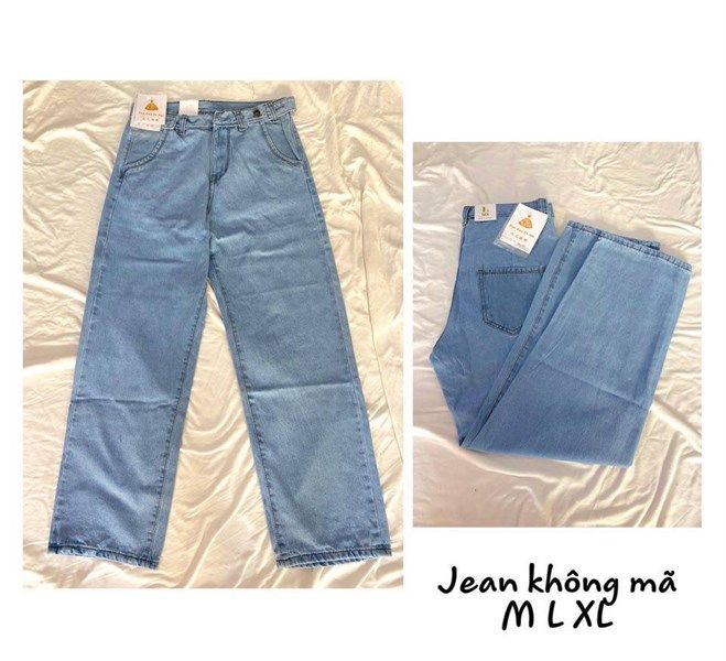 Quần jean baggy ống to Fan Fan Fu Shi