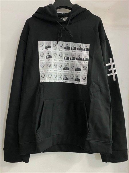 Áo hoodie dad đen hình nhỏ