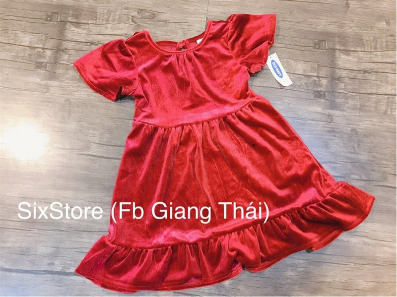 Váy nhung đỏ Old Navy