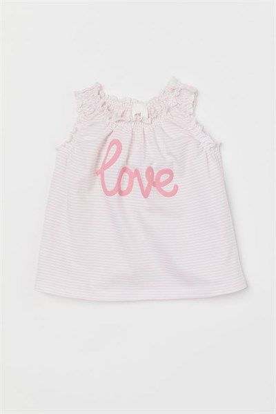 Áo sọc hồng Love Hm