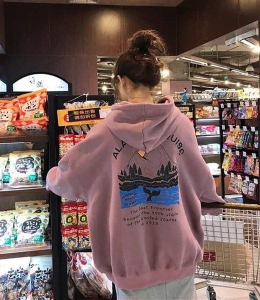 Áo hoodie núi tím ALASKA