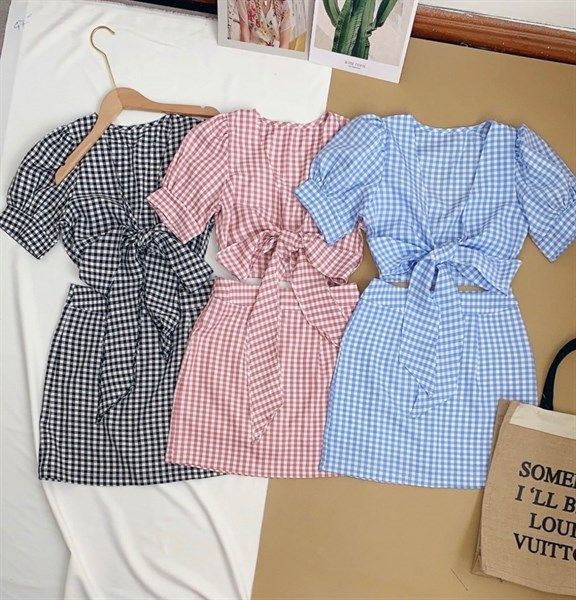 Set caro cột nơ ngực