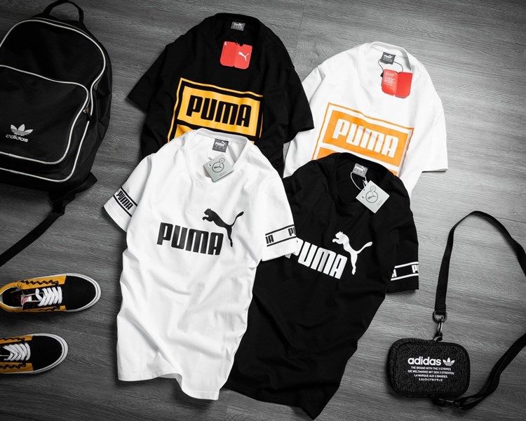 Áo thun Puma trơn cotton