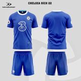  Áo đá bóng Chelsea xanh dương 