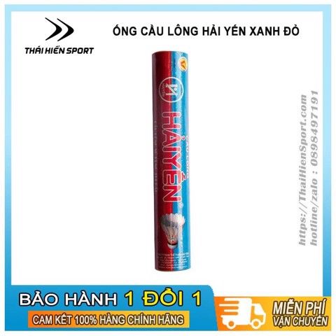  Ống cầu lông Hải Yến xanh dương đỏ 