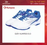  Giày cầu lông Kumpoo E13 trắng xanh 