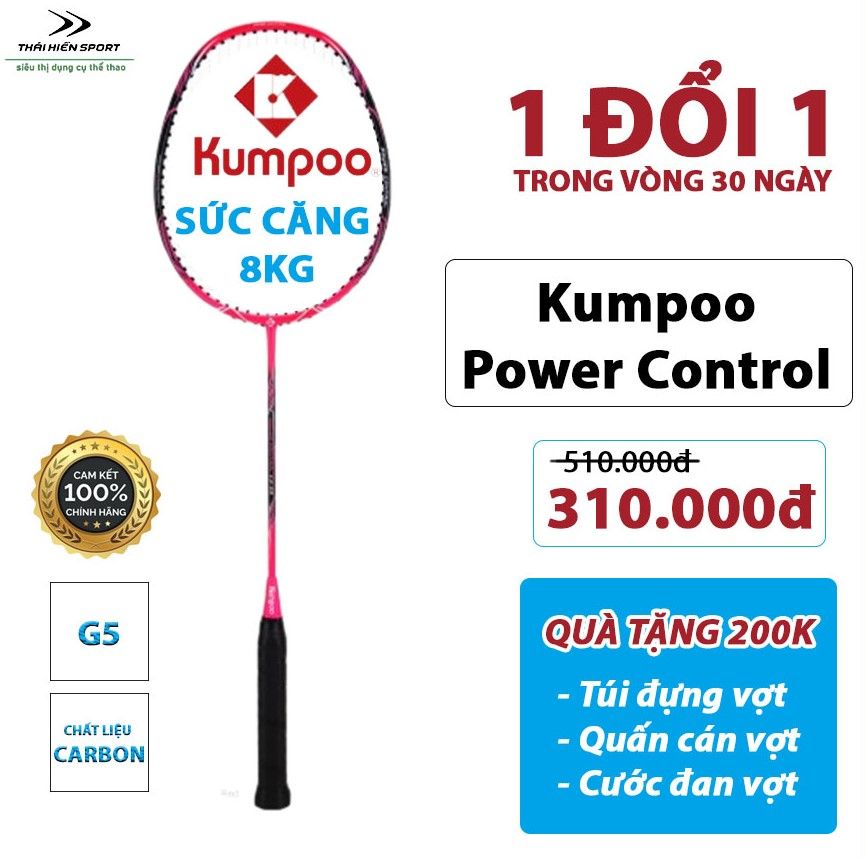  Vợt cầu lông Kumpoo Power Control CA-06 Hồng 