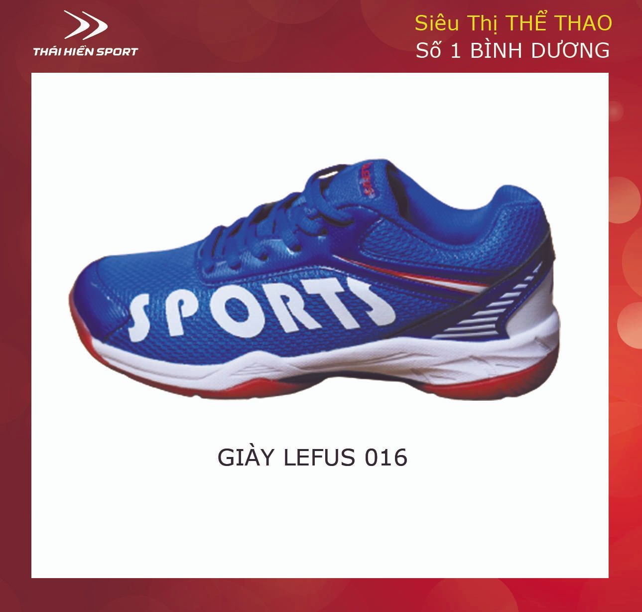  Giày cầu lông Lefus 016 xanh 