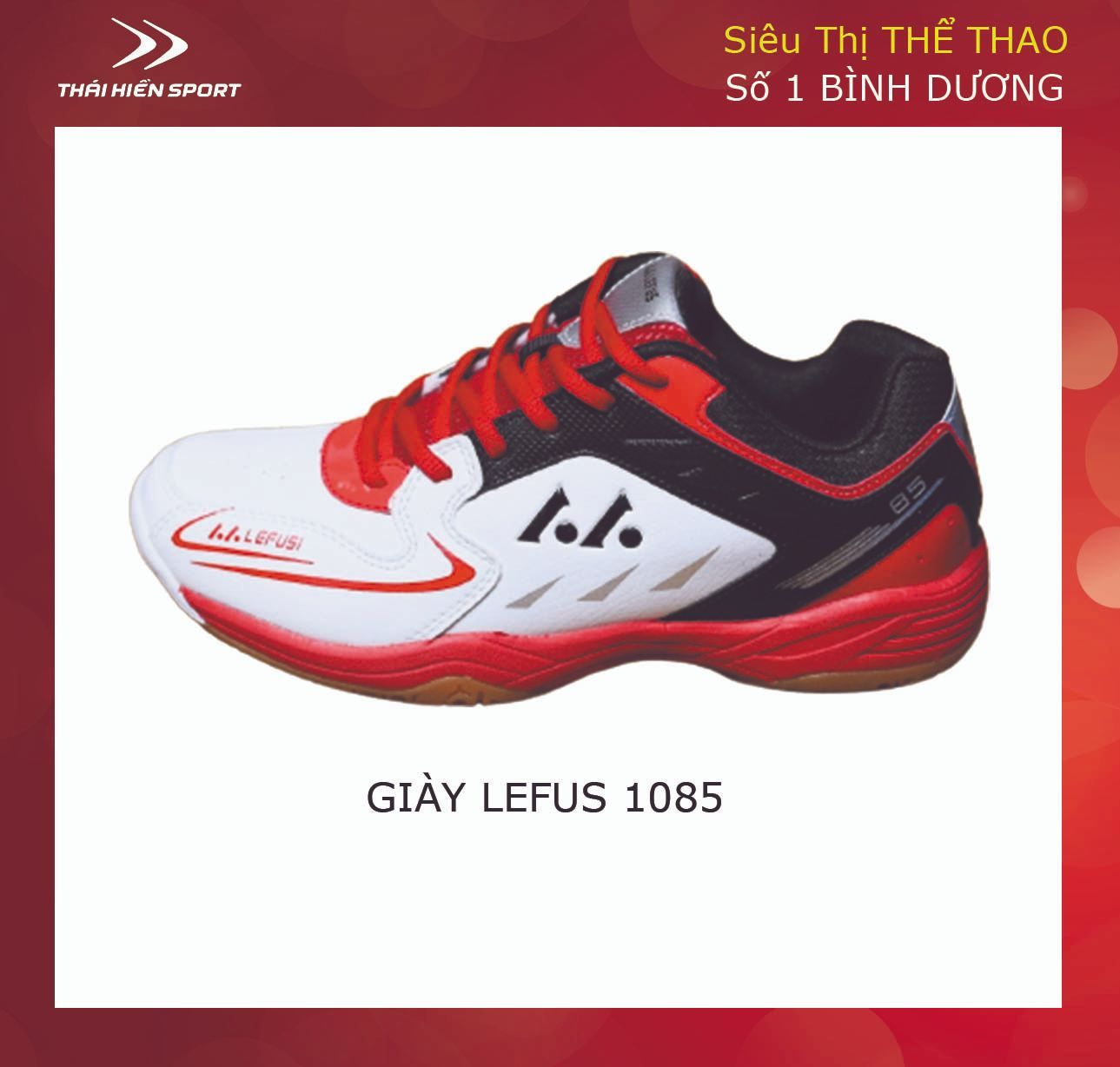  Giày cầu lông Lefus 1085 đỏ 