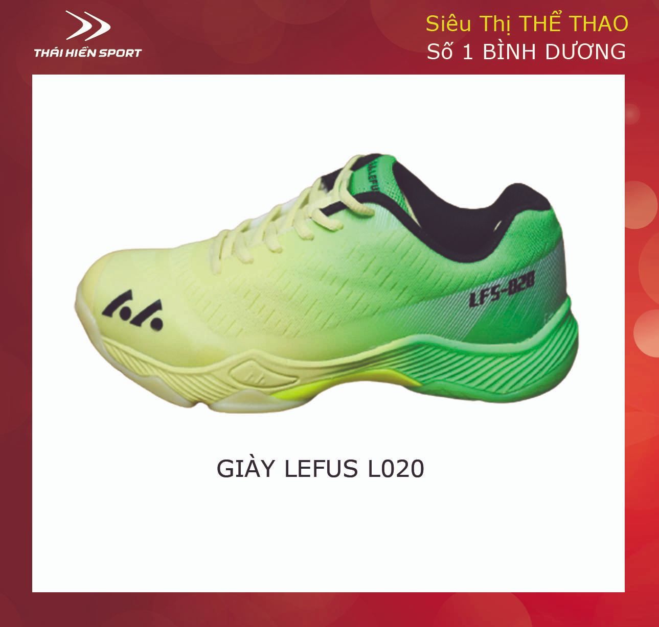  Giày cầu lông Lefus L020 xanh chuối 