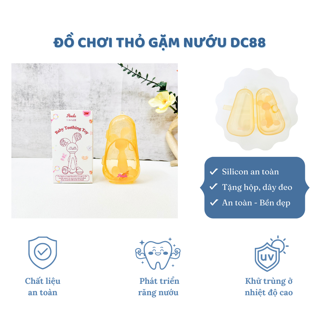 Đồ chơi full silicone gặm nướu cho bé Hinata DC88