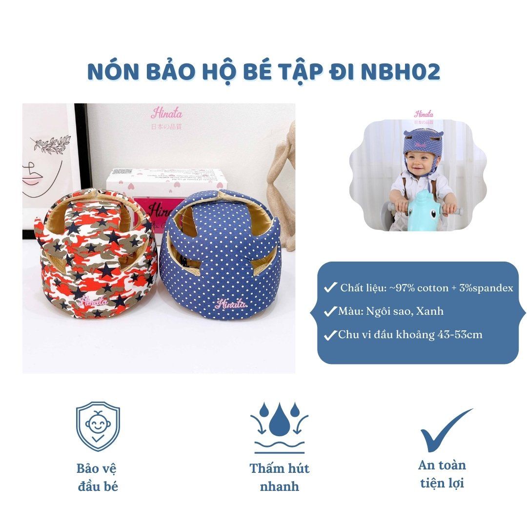 Nón bảo hộ đầu cho bé Hinata NBH02