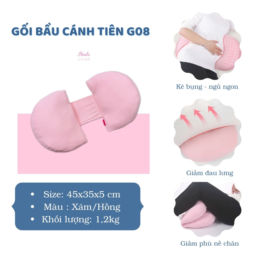 Gối cánh tiên đa năng cho mẹ bầu G08 Hinata Nhật Bản
