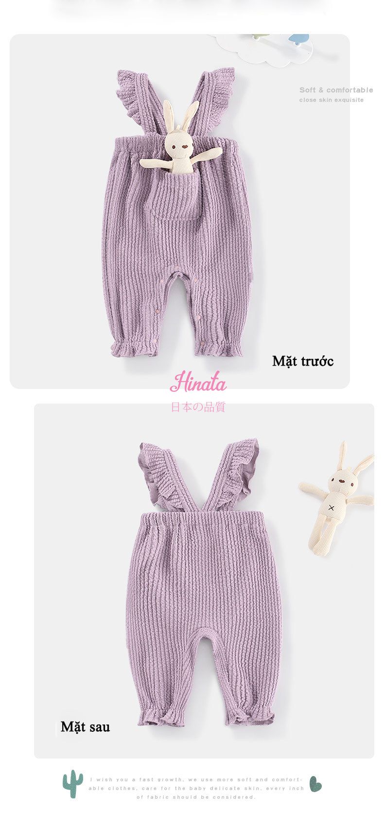 Body Romper phong cách Hàn Quốc Hinata cho bé gái BF24