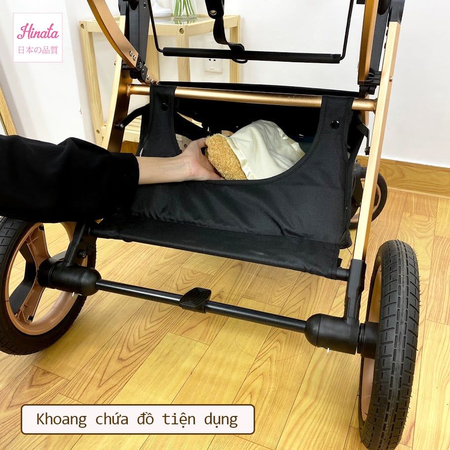 Xe đẩy nôi di động XD09 - 2 chiều đẩy thuận tiện - Điều chỉnh 3 tư thế