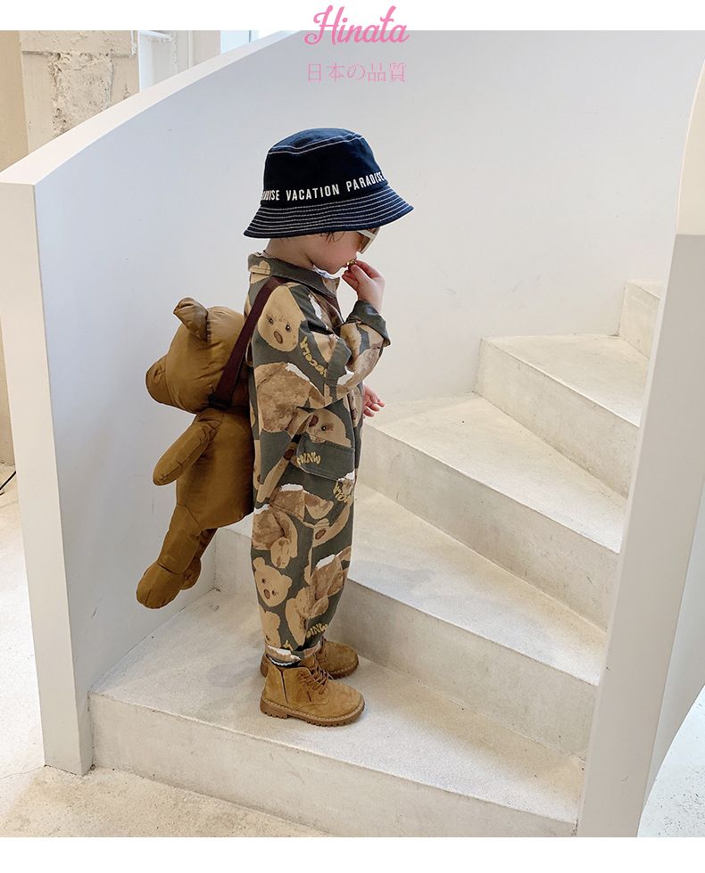 Body Romper Unisex họa tiết gấu Hinata BF36