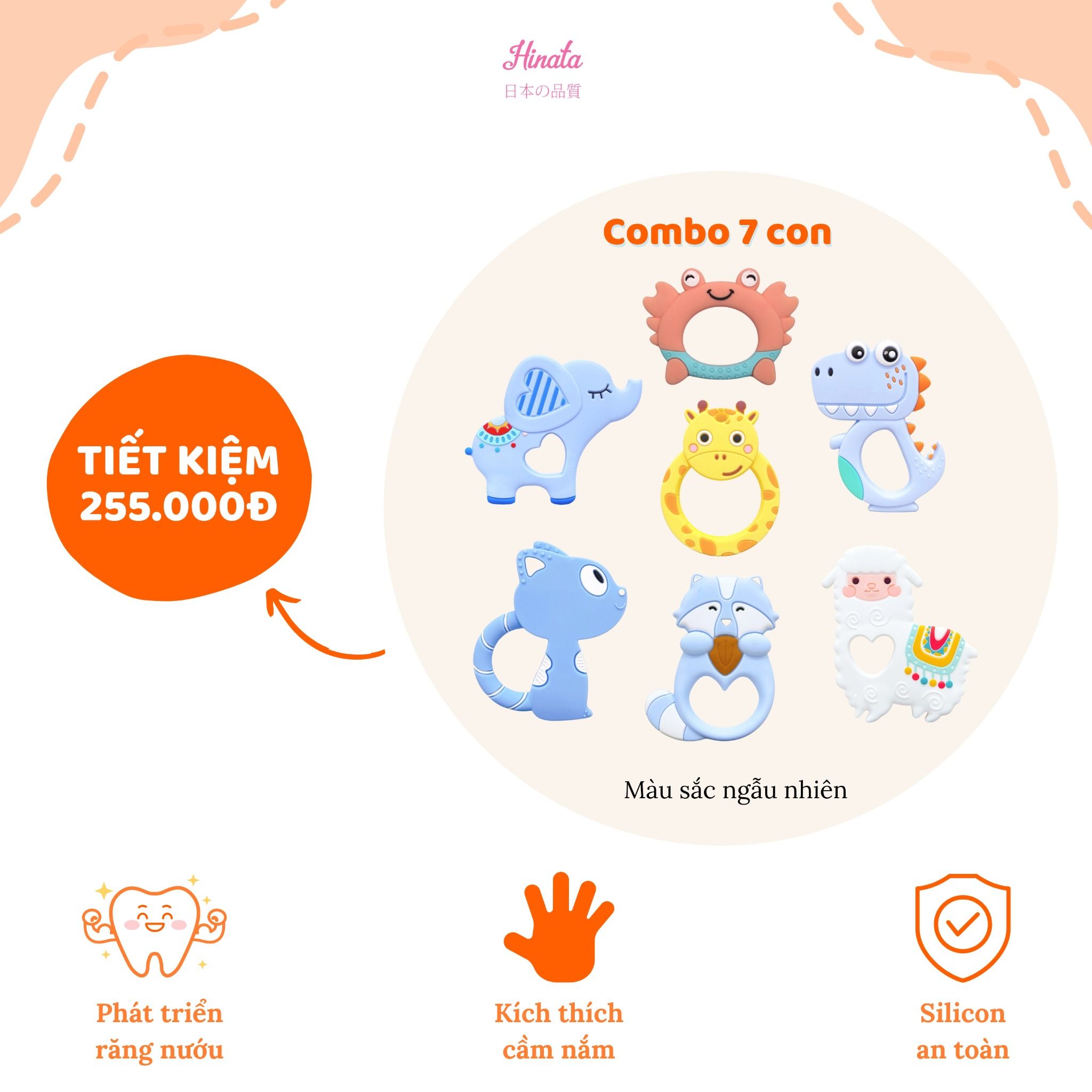 Đồ chơi FULL Silicon ngậm nướu Hinata Nhật Bản