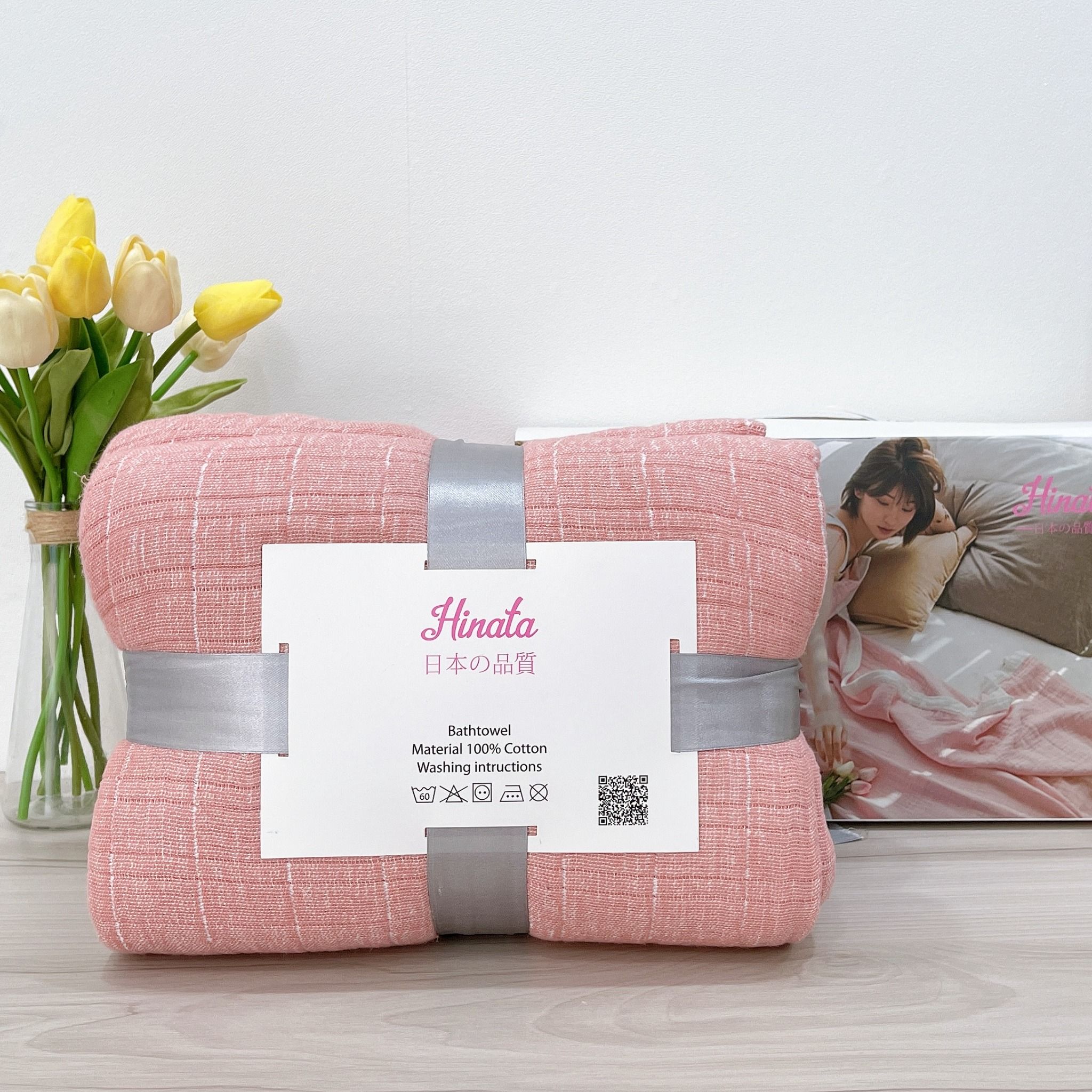 Khăn mền bông cao cấp cho mẹ KM01 chất liệu Muslin Hinata - Nội địa Nhật