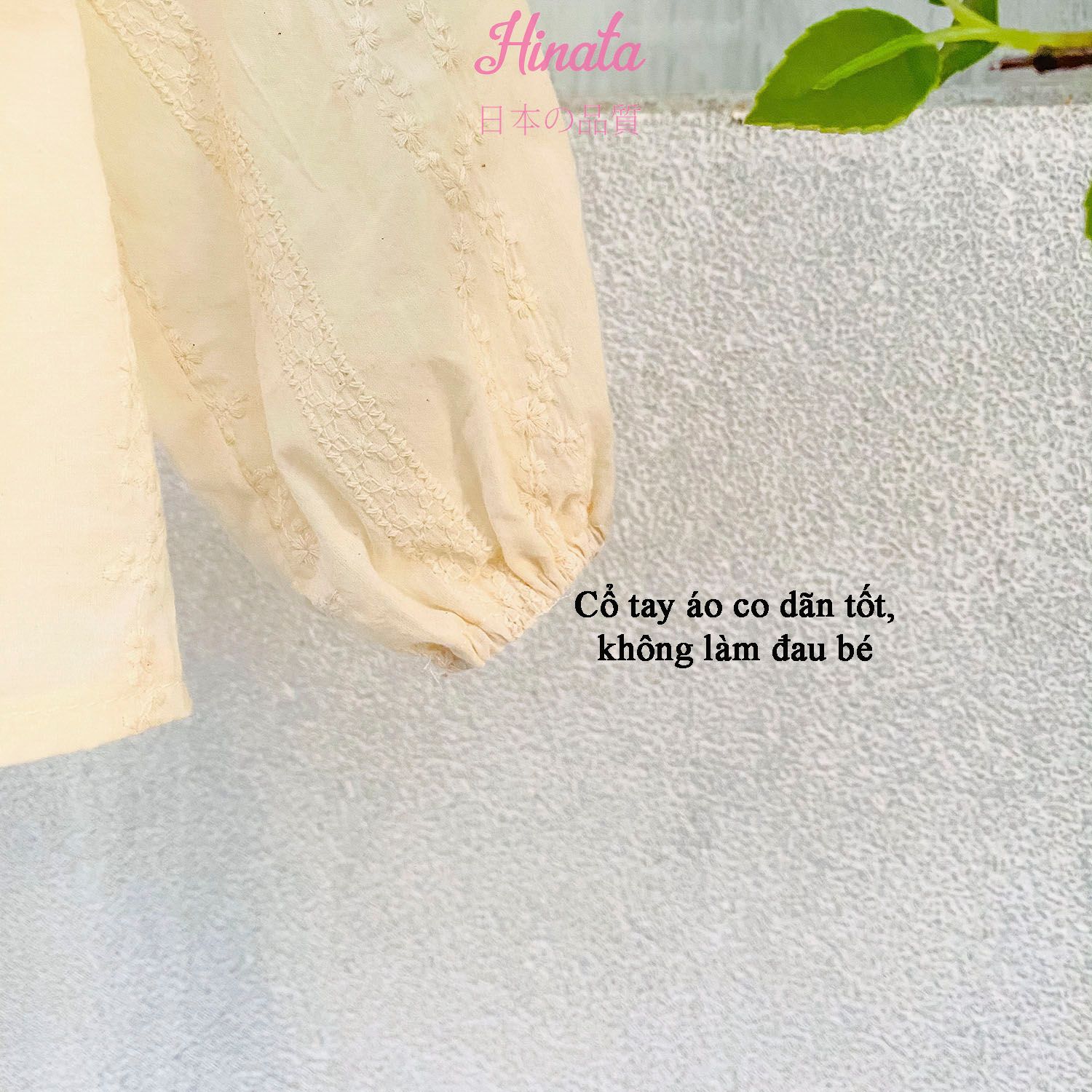 Set ren thêu dễ thương cho bé gái BF51 Hinata
