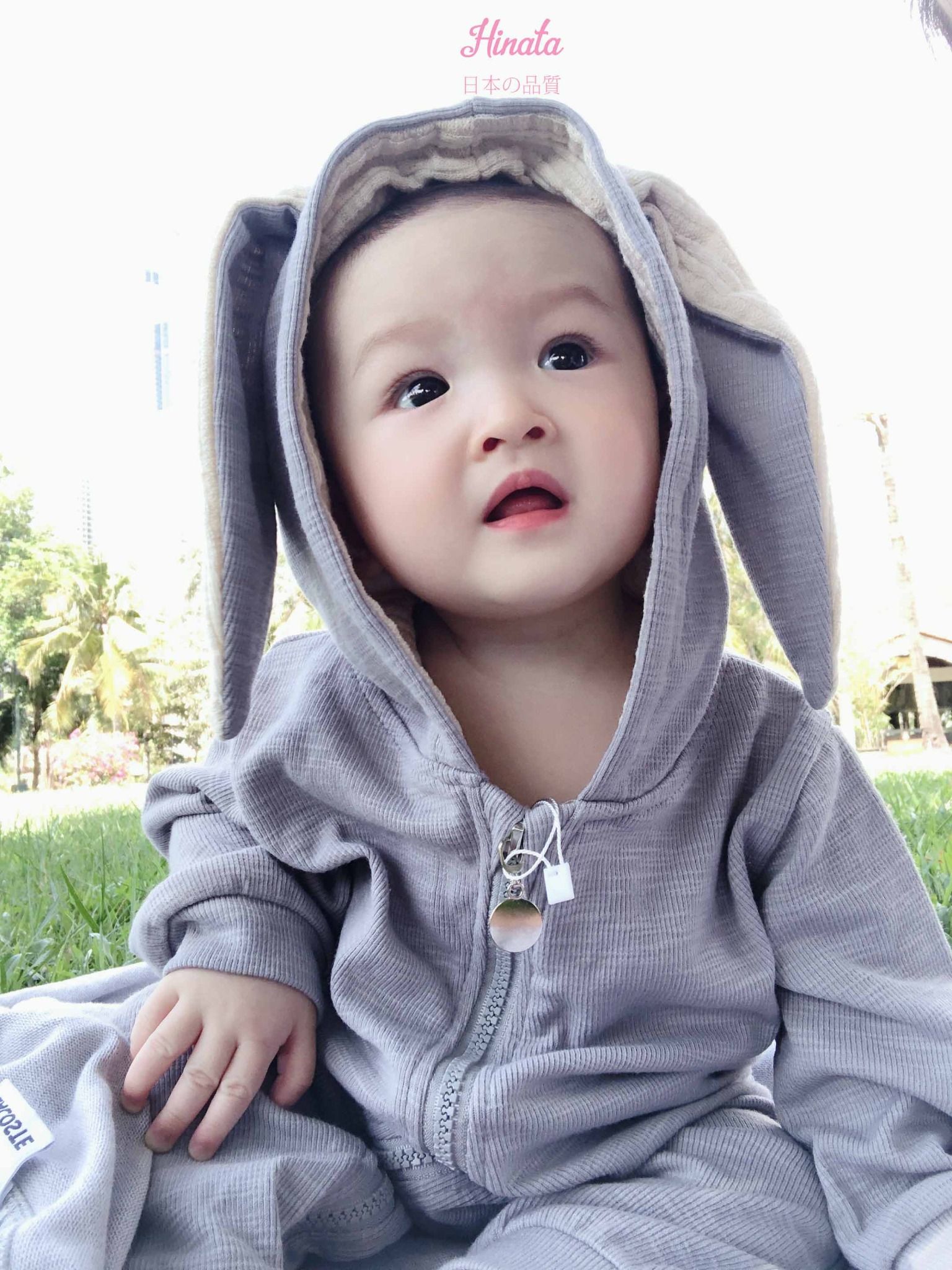 Set Romper unisex tai thỏ dễ thương BF52 Hinata