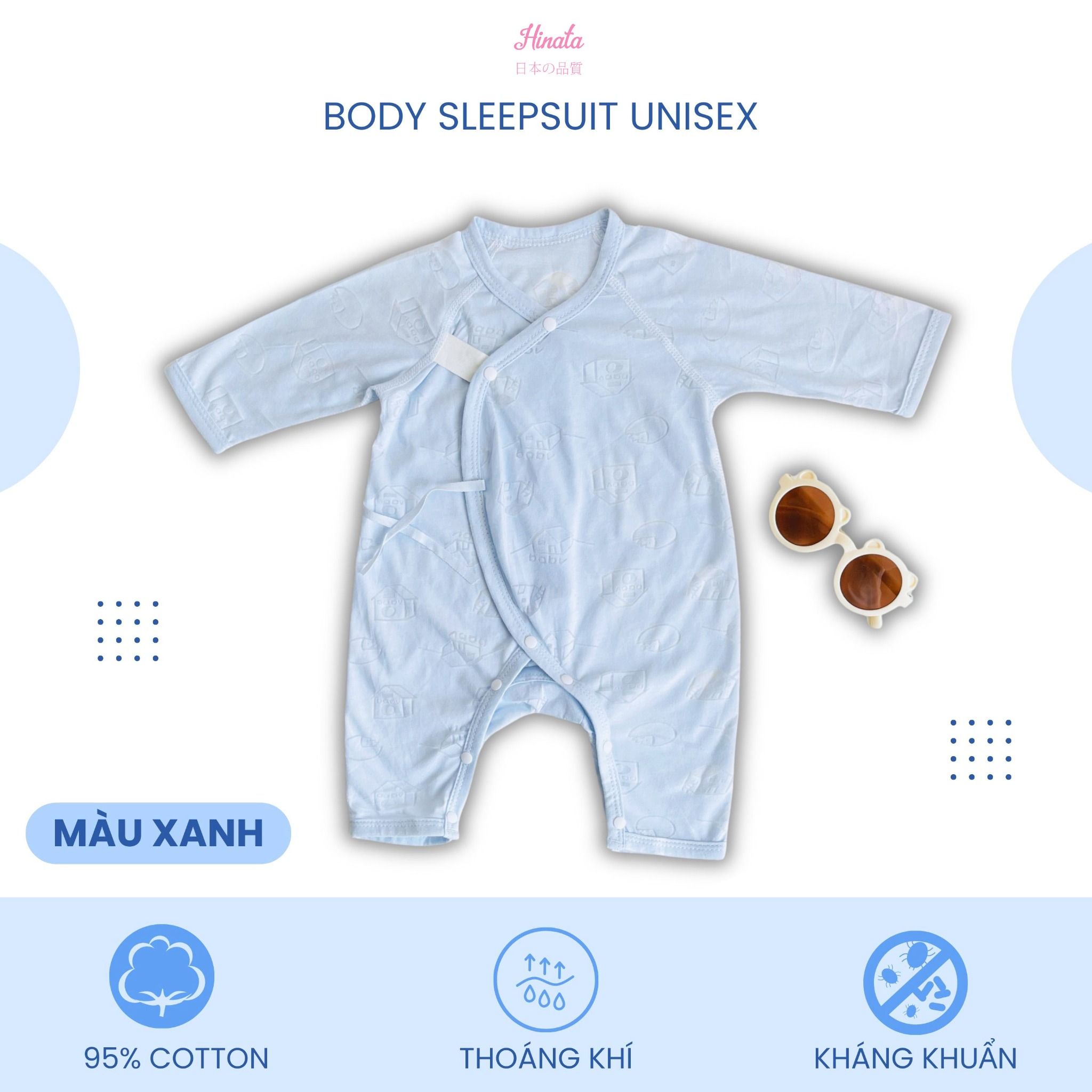  [03 Set] Body Sleepsuit Unisex Hinata  BF84 