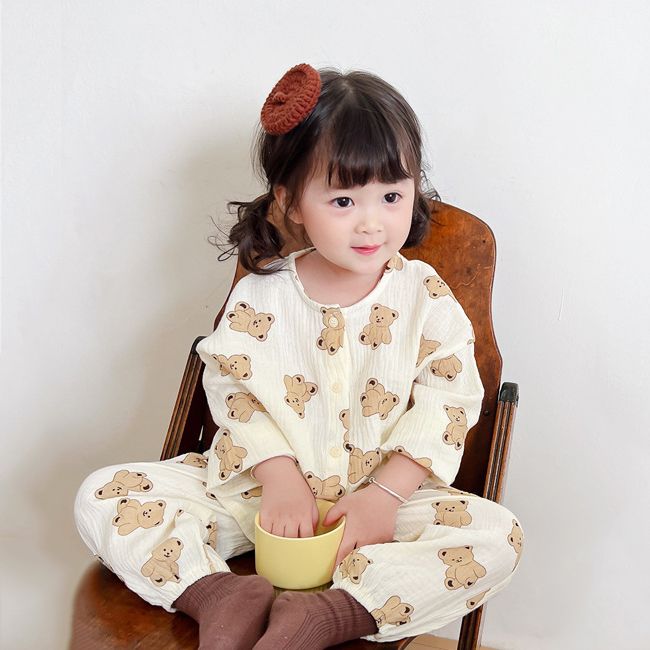Pijama bé gái Hinata cổ tròn BF65