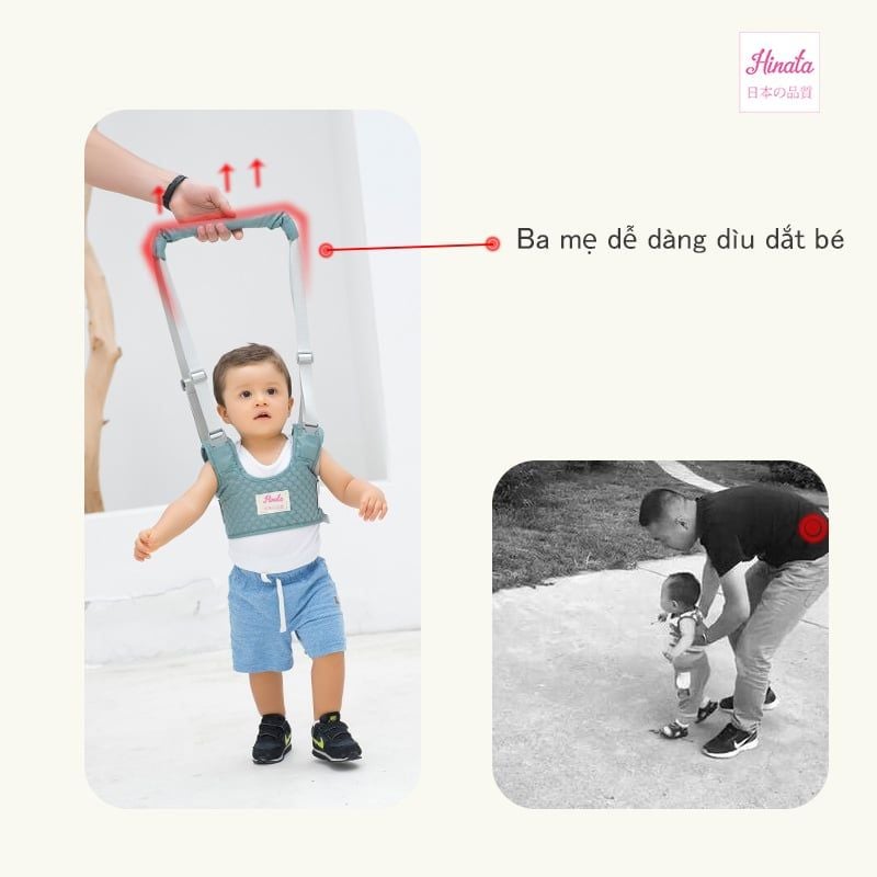 Đai tập đi an toàn DTD02 Hinata - Giúp bé tập đi dễ dàng