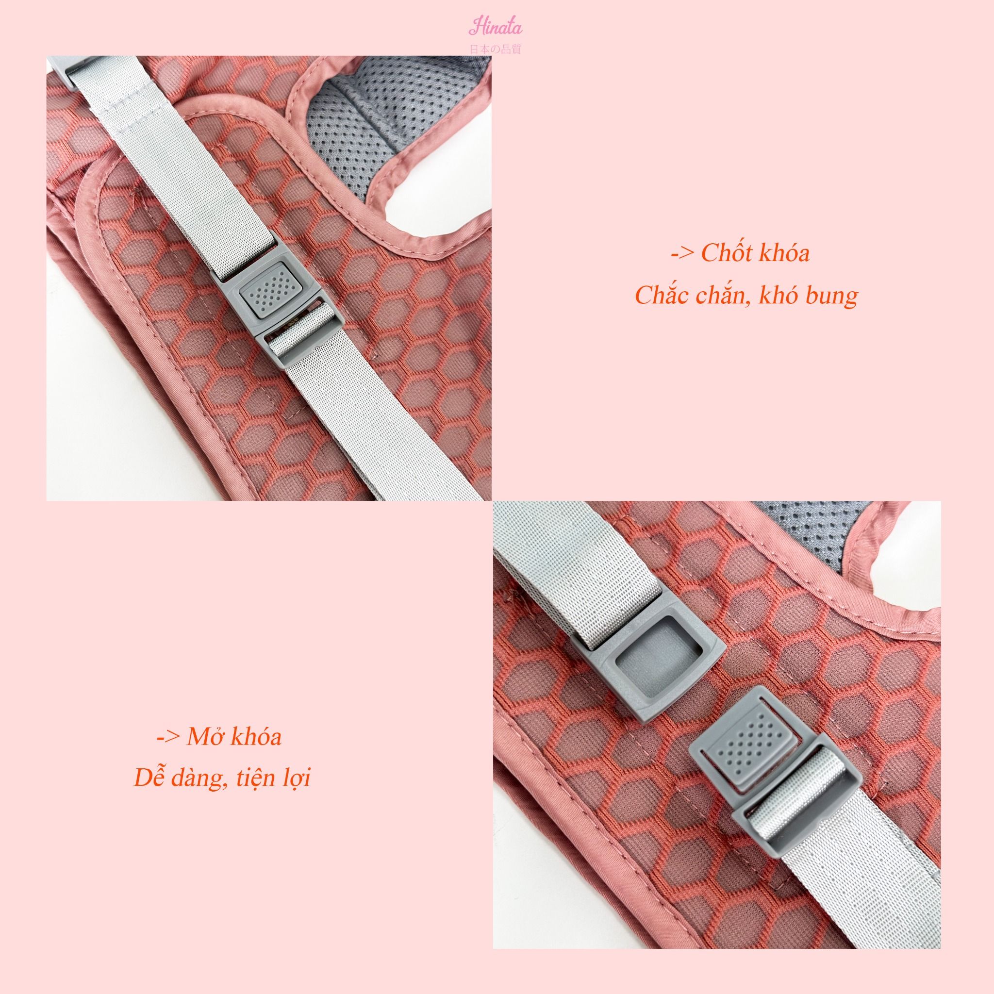 Đai tập đi an toàn DTD02 Hinata - Giúp bé tập đi dễ dàng