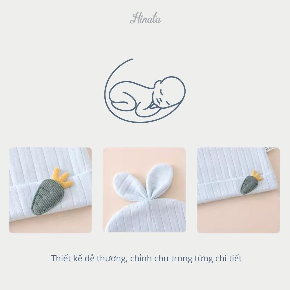 Mũ sơ sinh cho bé Unisex Hinata MU01