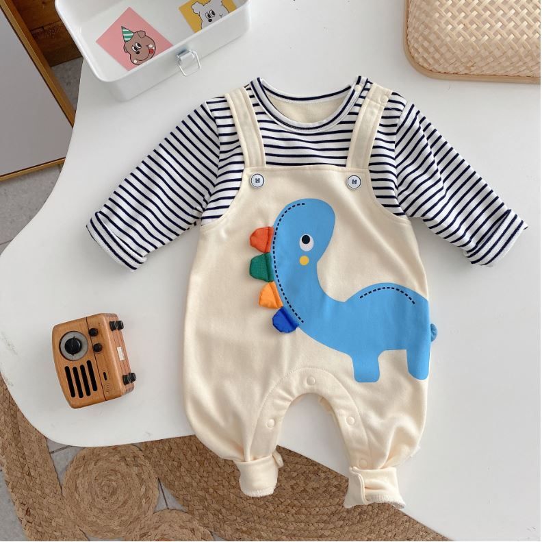 Body Sleepsuit chú khủng long hoạt hình Hinata cho bé trai BF22