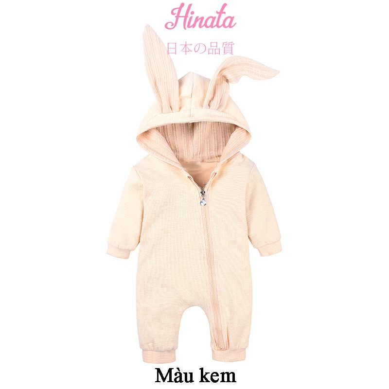  Set Romper unisex tai thỏ dễ thương BF52 Hinata 