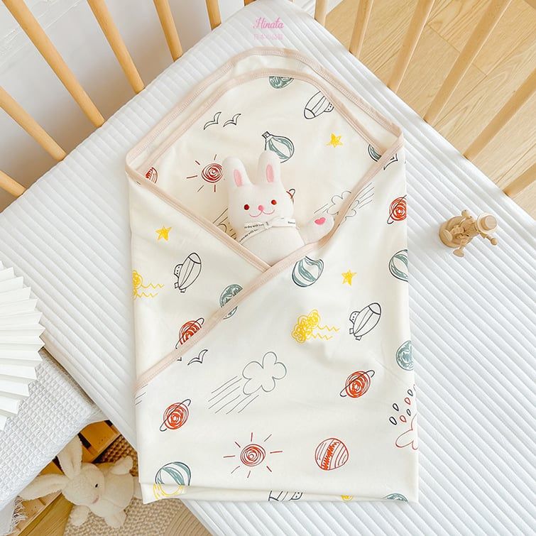  Khăn quấn cotton nguyên chất loại I Hinata KU02 