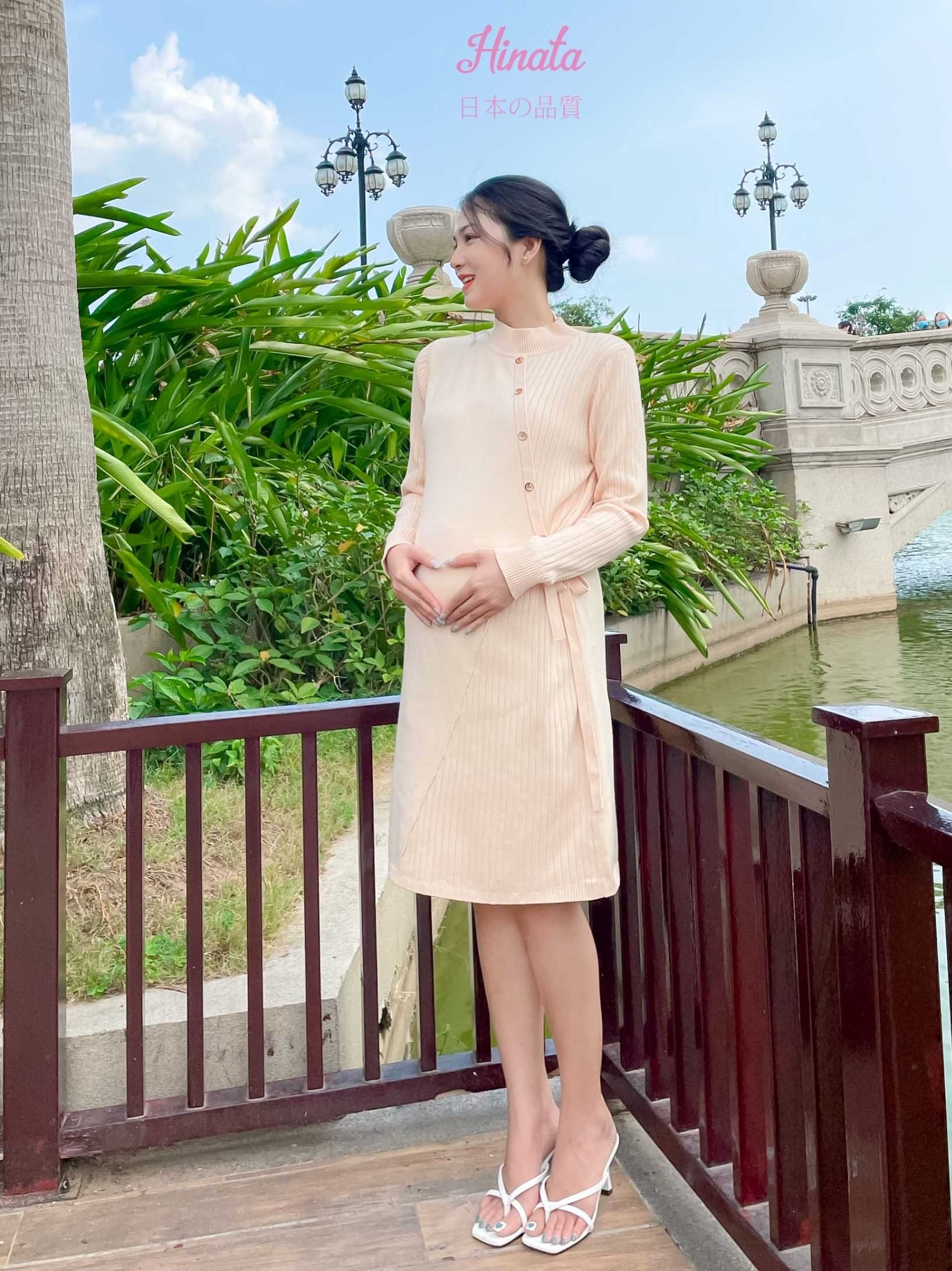 (SALE) Đầm bầu Len dáng xuông Hinata DB025