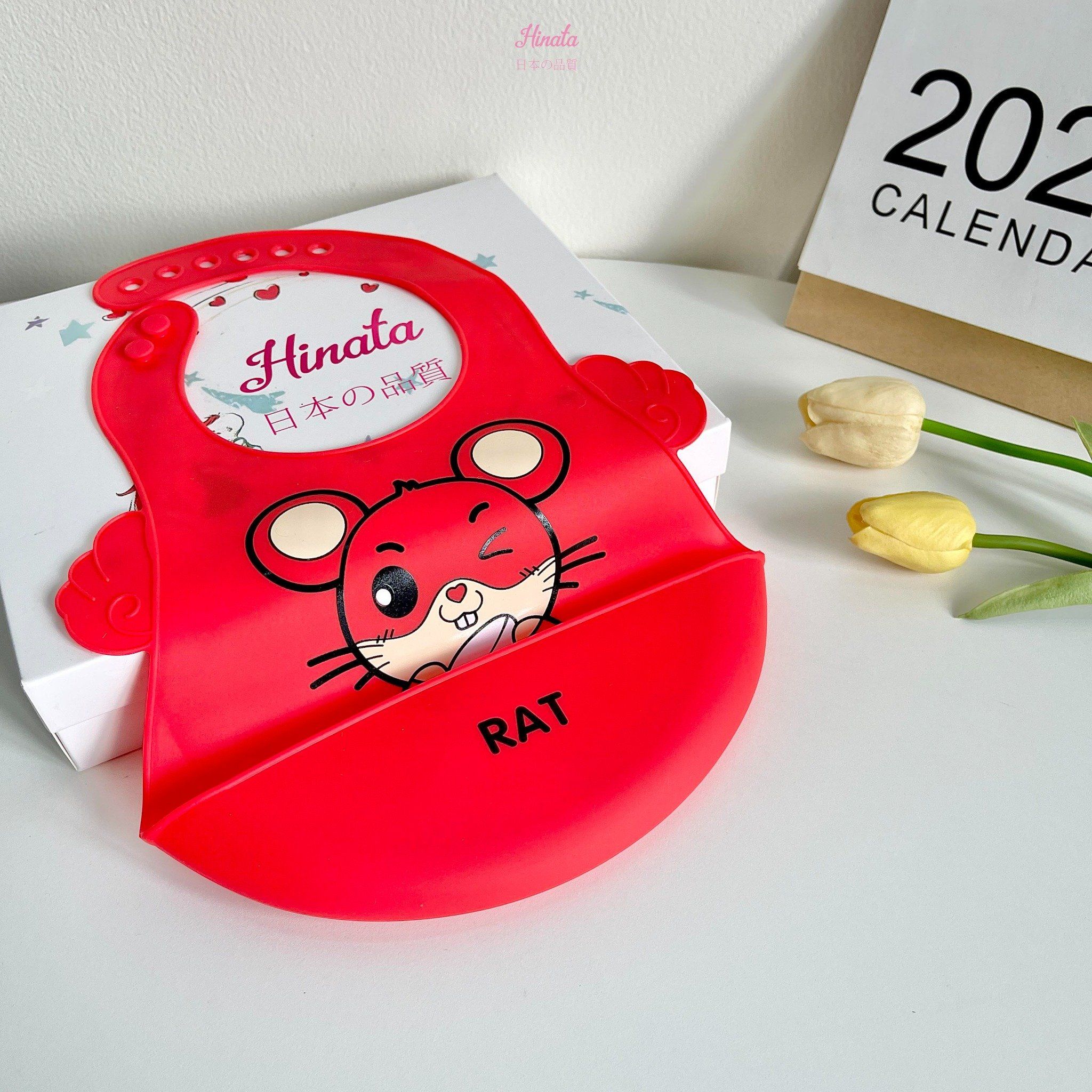 Yếm ăn dặm Hinata silicone trẻ em ba chiều Y09